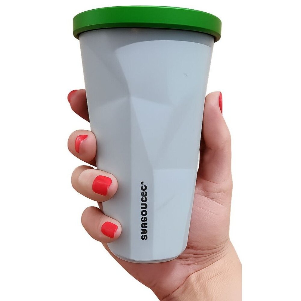 2012 Starbucks Stainless Steel Travel Tumbler Cup Mug Iridescent 16 oz GRANDE